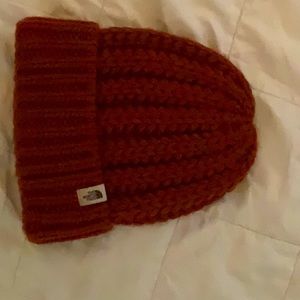 Wool Burgundy NorthFace hat
